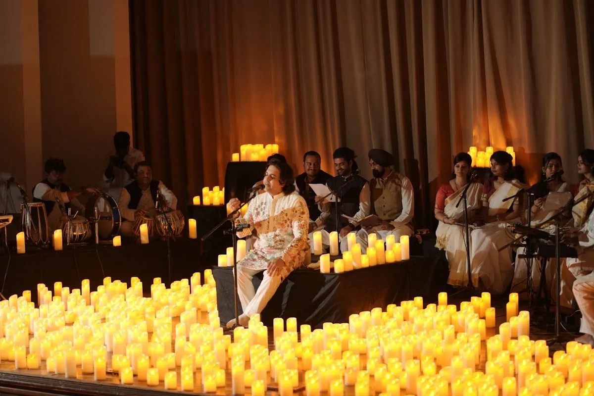 A candle-lit nirgun sandhya