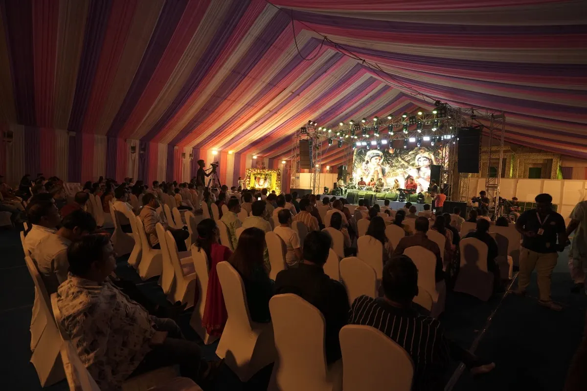 A packed marquee at an Ankit Batra evening